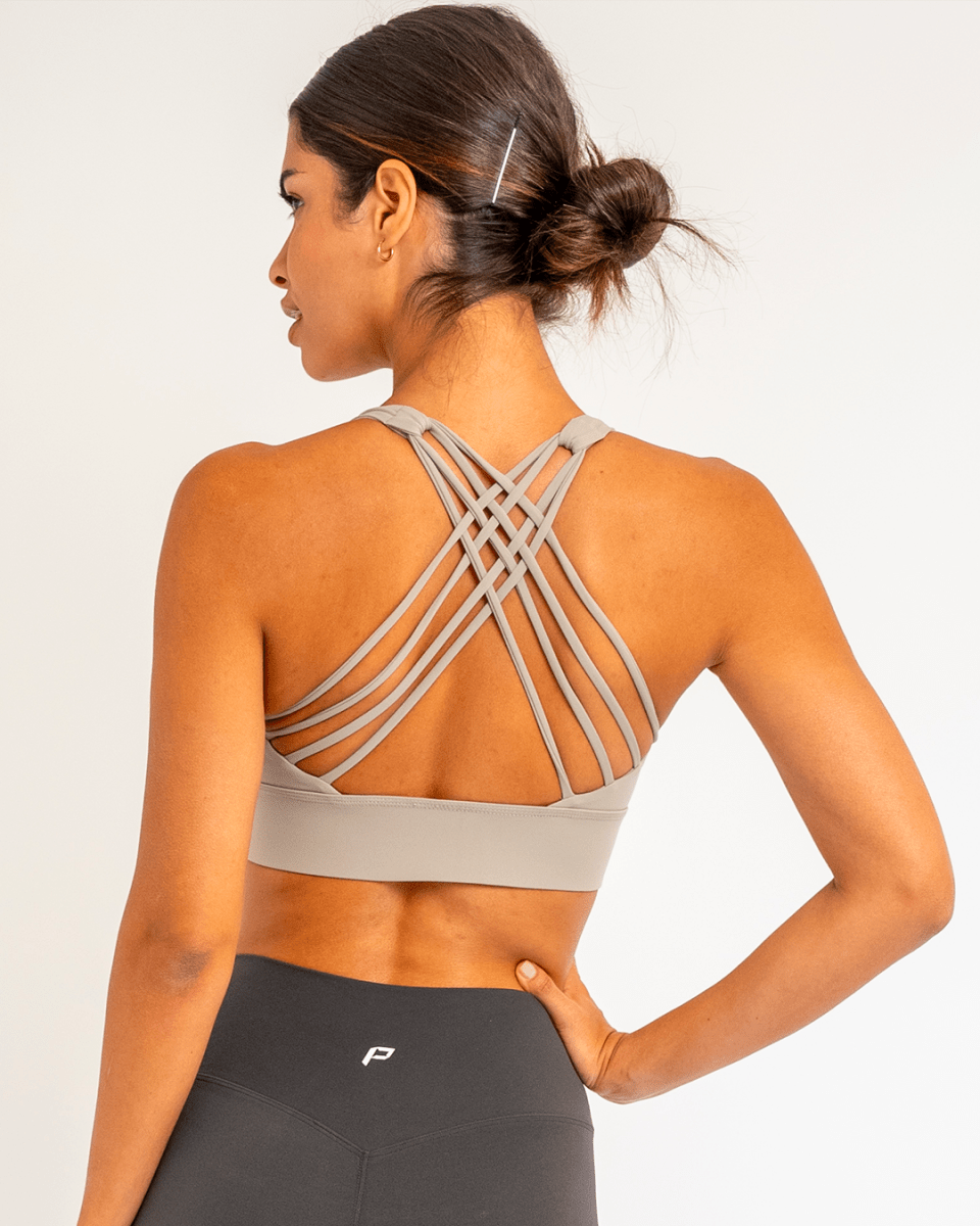 PilaNova Airy Active Strap Top – Adjustable & Breathable – Grey - PilaNova