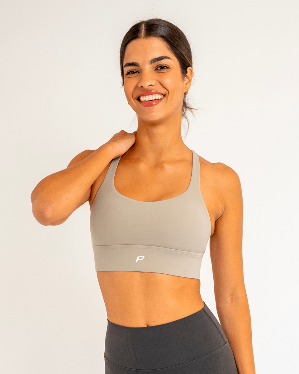 PilaNova Airy Active Strap Top – Adjustable & Breathable – Grey - PilaNova
