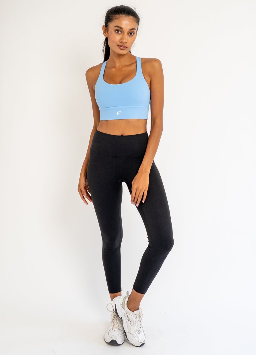 PilaNova Airy Active Strap Top – Adjustable & Breathable – Sky blue - PilaNova