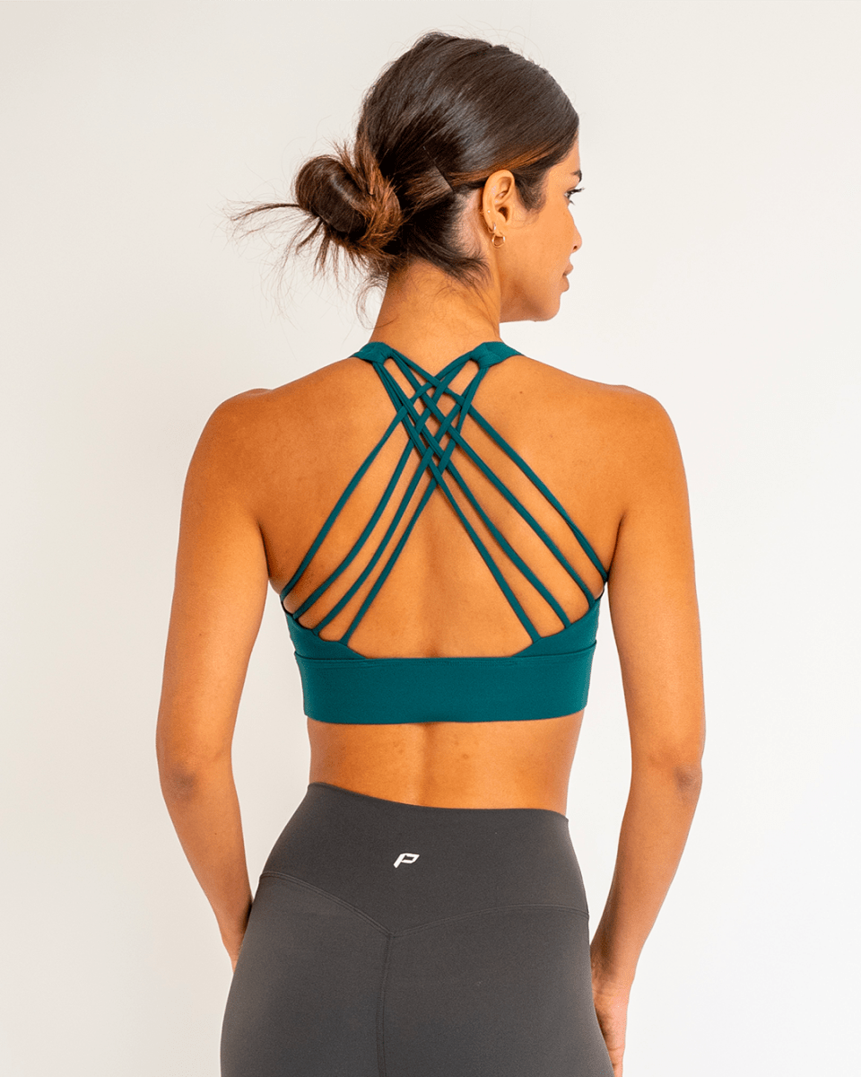PilaNova Airy Active Strap Top – Fit & Breathable – Turquoise - PilaNova
