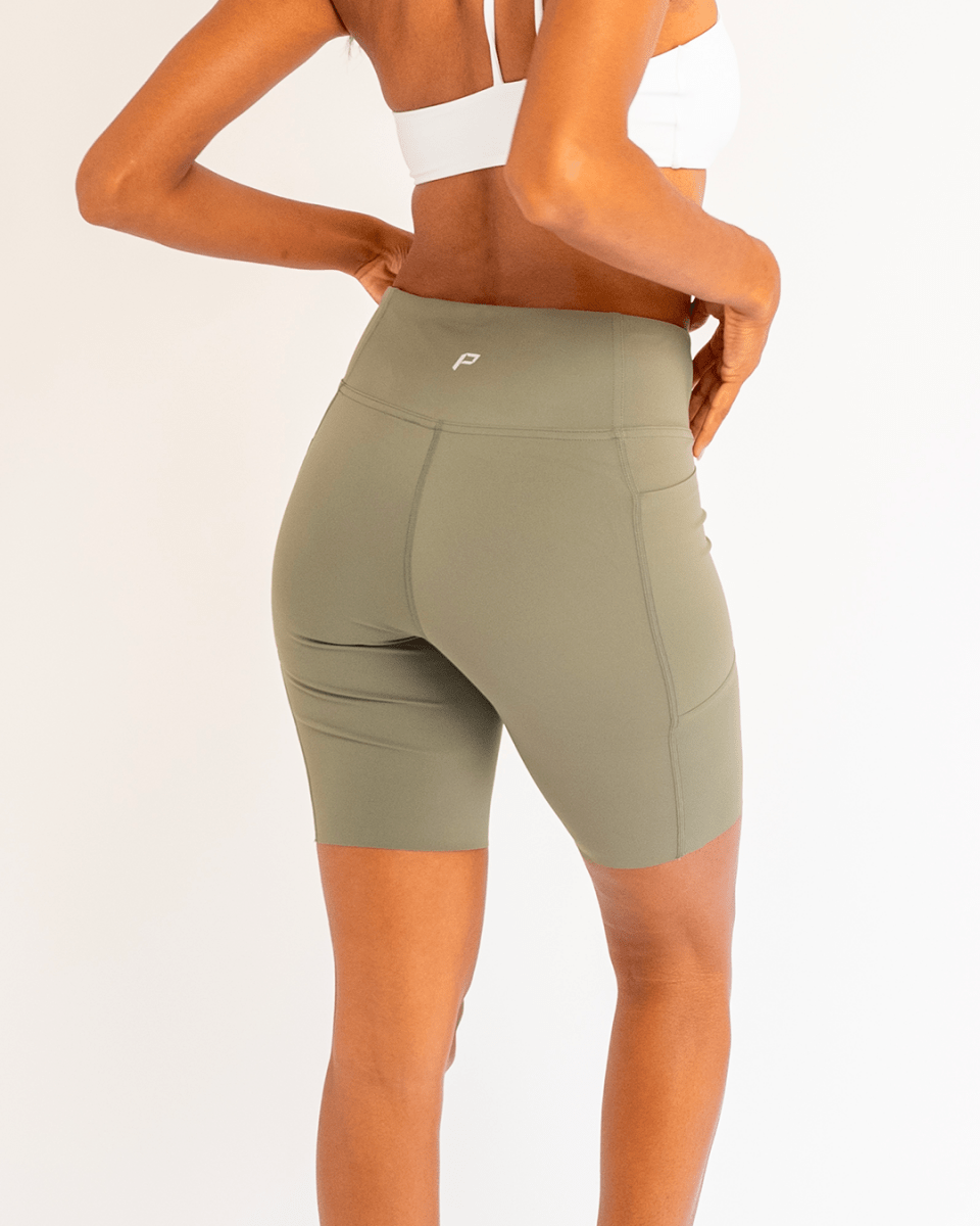 PilaNova Bike Shorts – Breathable & Stretchy – Green - PilaNova