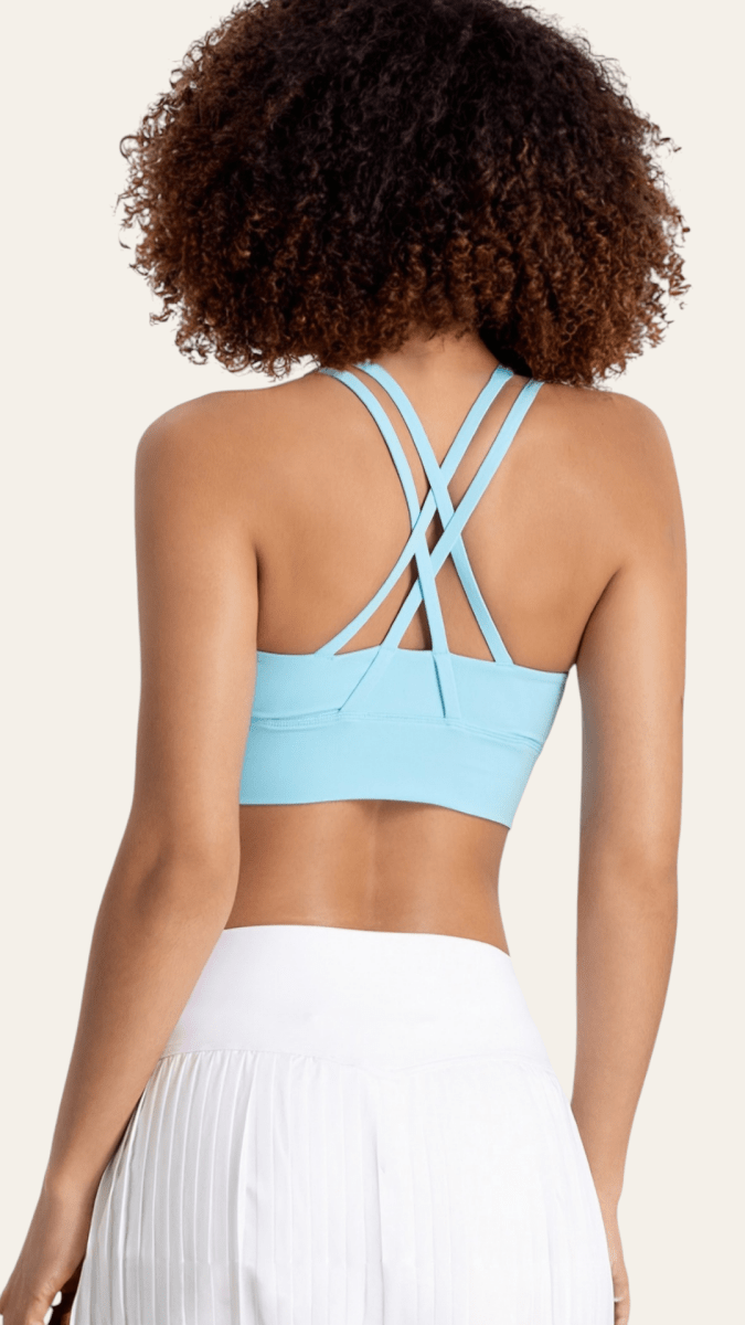 PilaNova Burgundy Strappy Back Top – Chic Strappy Design – Red - PilaNova