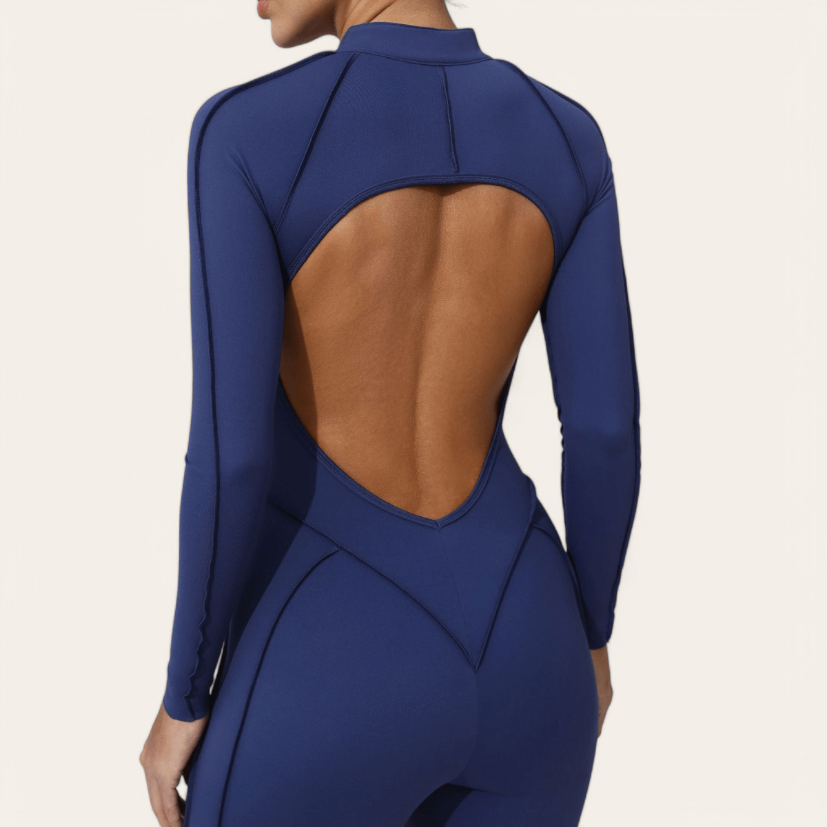 PilaNova Contour Stitch Catsuit – Sculpting & Stretchy – Blue - PilaNova