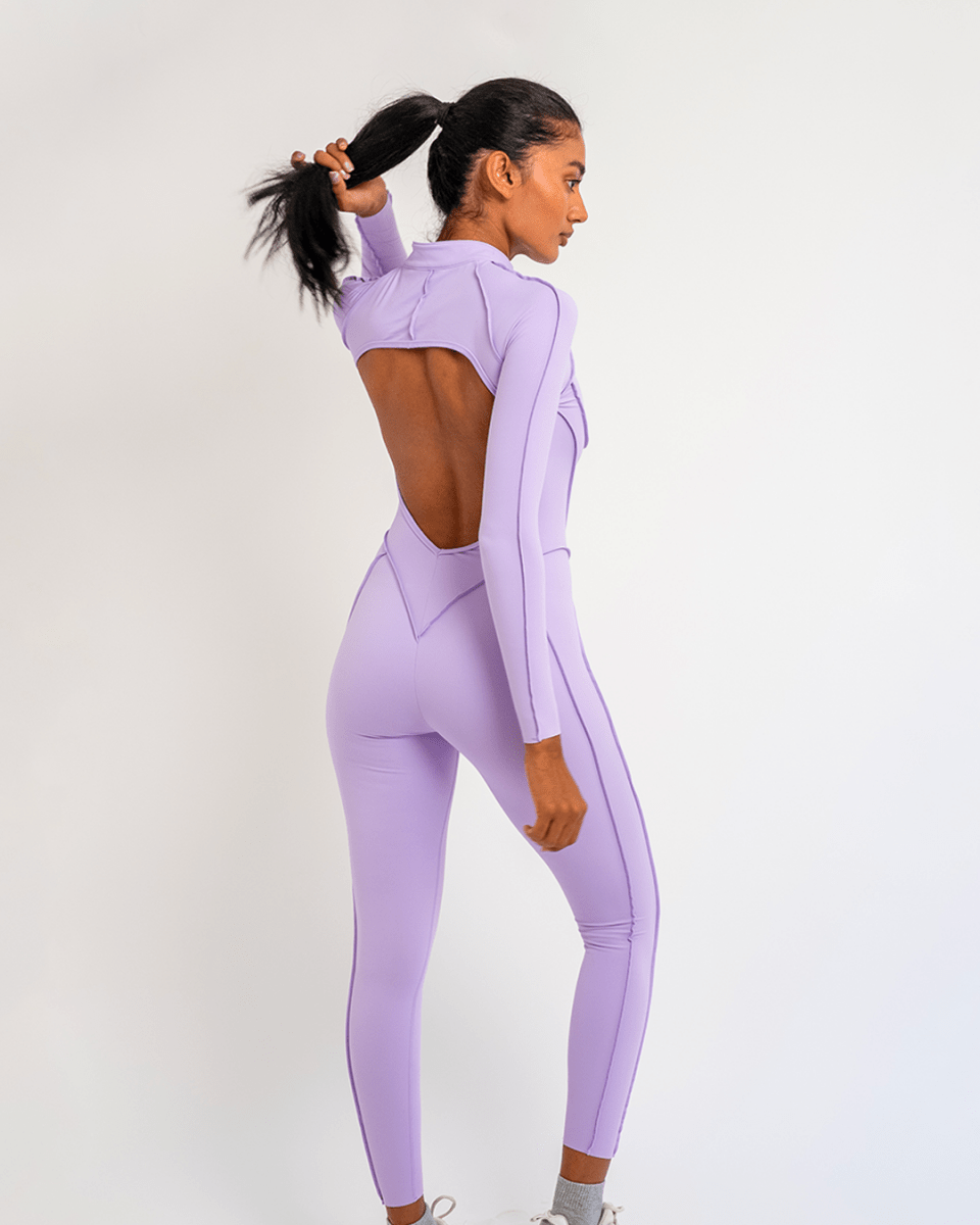 PilaNova Full - Length Catsuit – Sculpting & Open - Back – Black - PilaNova