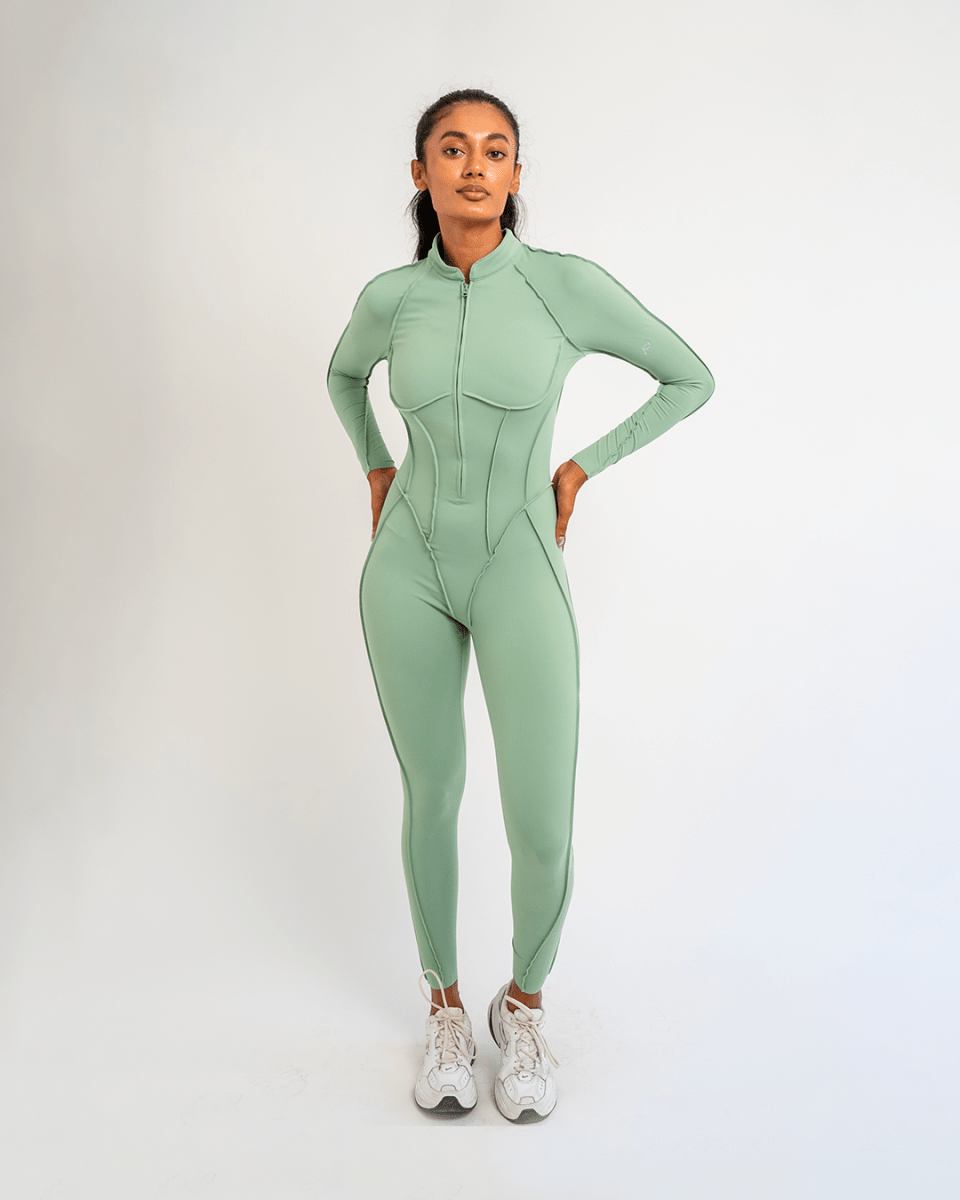 PilaNova Full - Length Catsuit – Sculpting & Open - Back – Black - PilaNova