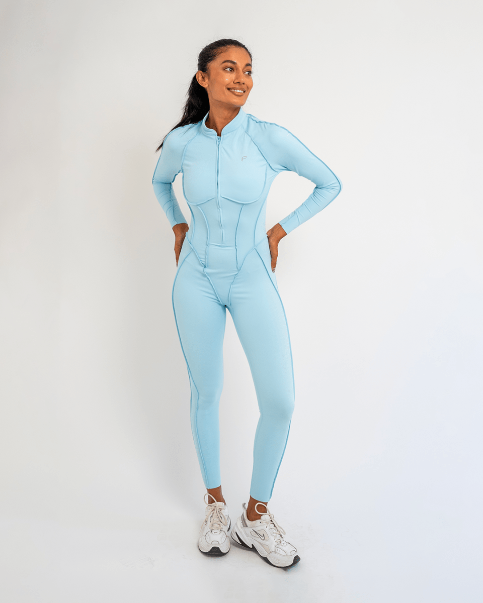 PilaNova Full - Length Catsuit – Sculpting & Open - Back Design – Black - PilaNova