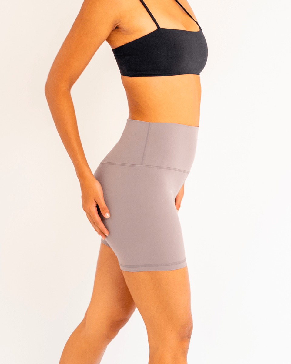 PilaNova High Impact Mesh Shorts – Breathable & Quick - Dry – Gray - PilaNova