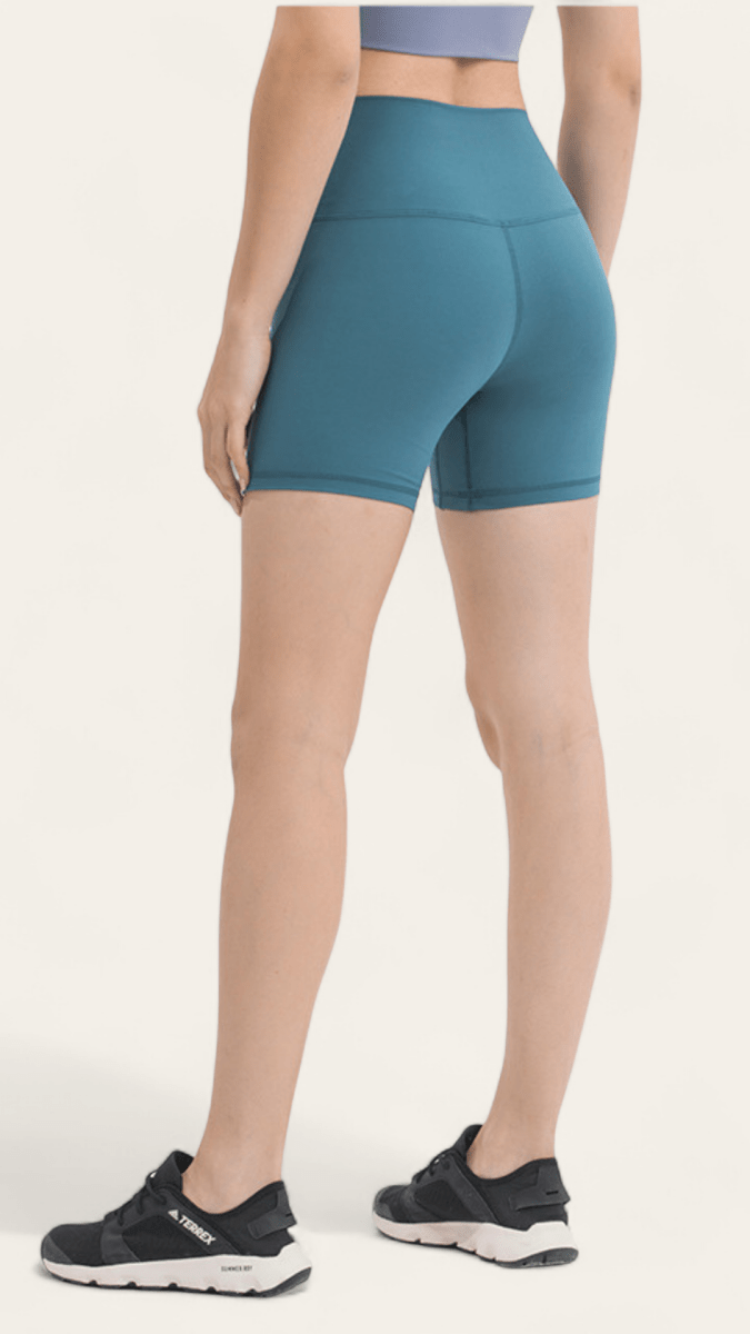 PilaNova High - Waisted Shorts – Buttery Soft & Lifting – Grey - PilaNova