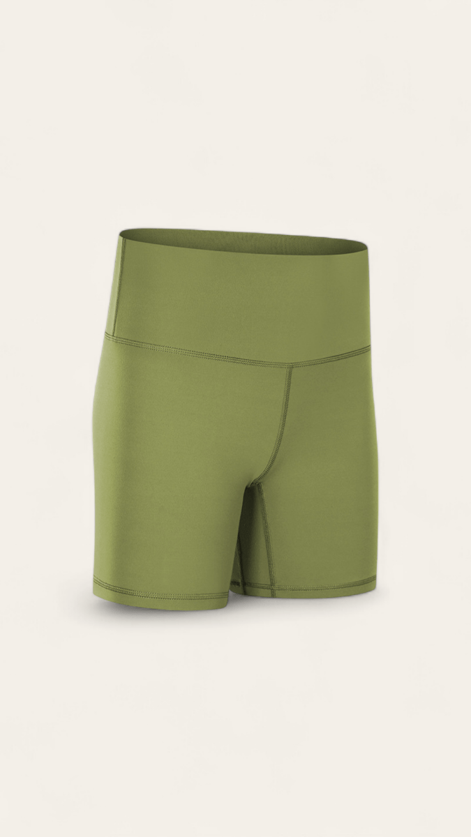 PilaNova High - Waisted Shorts – Buttery Soft & Stylish – Lush Green - PilaNova
