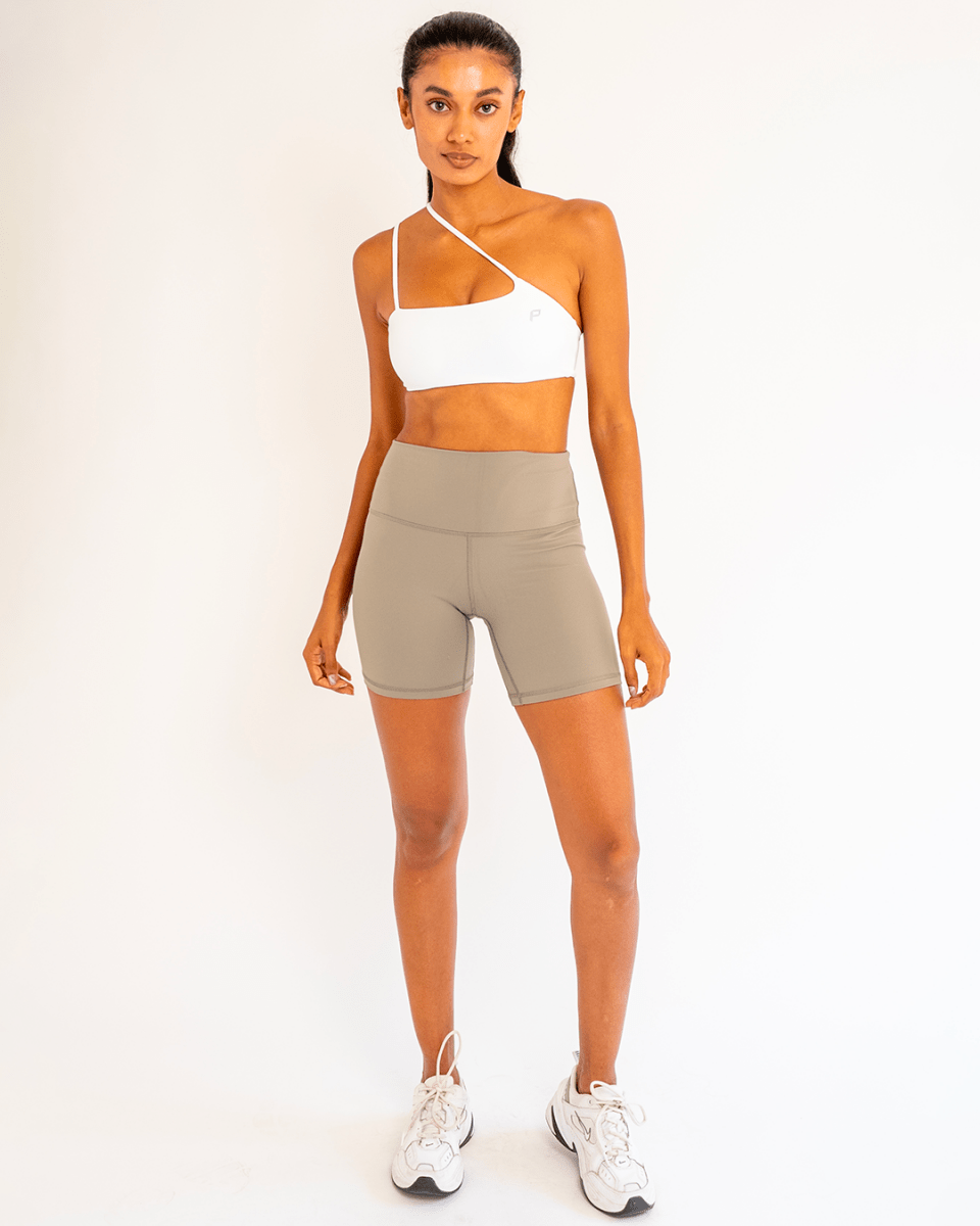 PilaNova Mesh Shorts – Breathable & Quick - Dry – Khaki - PilaNova