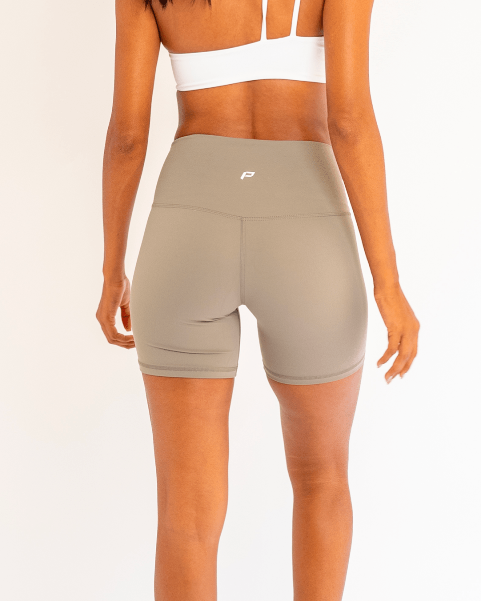 PilaNova Mesh Shorts – Breathable & Quick - Dry – Khaki - PilaNova