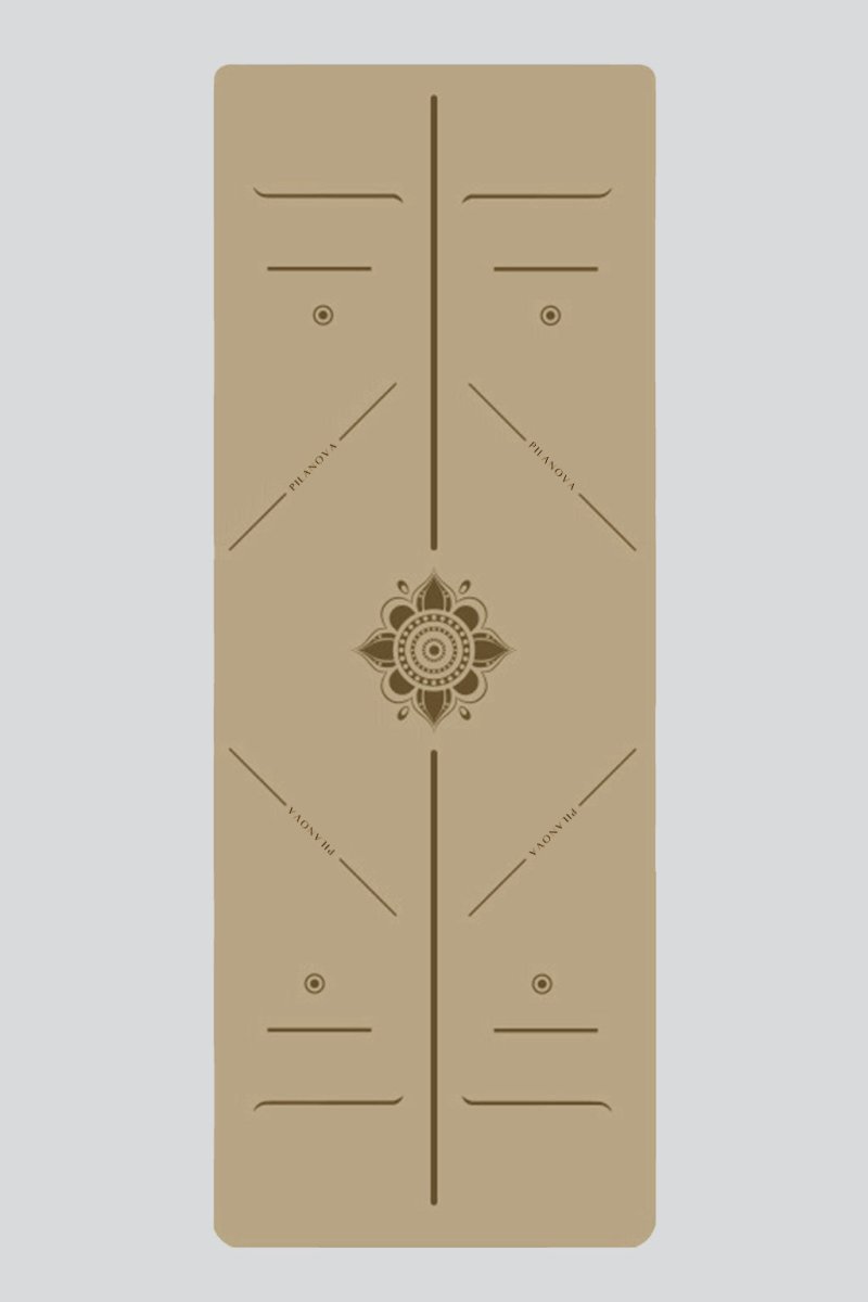 PilaNova Mindful Garden Yoga Mat – Non - Slip & Eco - Friendly - Natural Sand - PilaNova