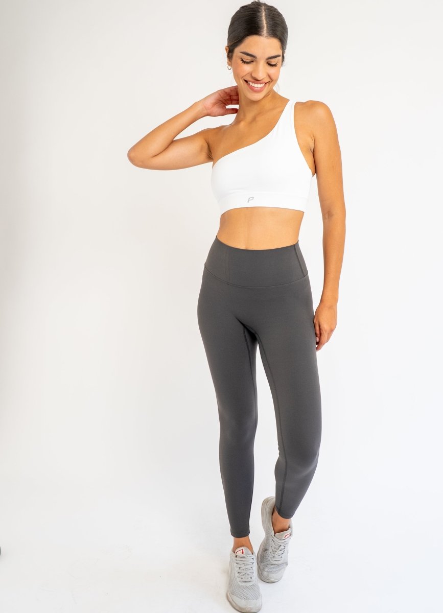 PilaNova One - Shoulder Strap Top – Flattering & Comfortable – White - PilaNova