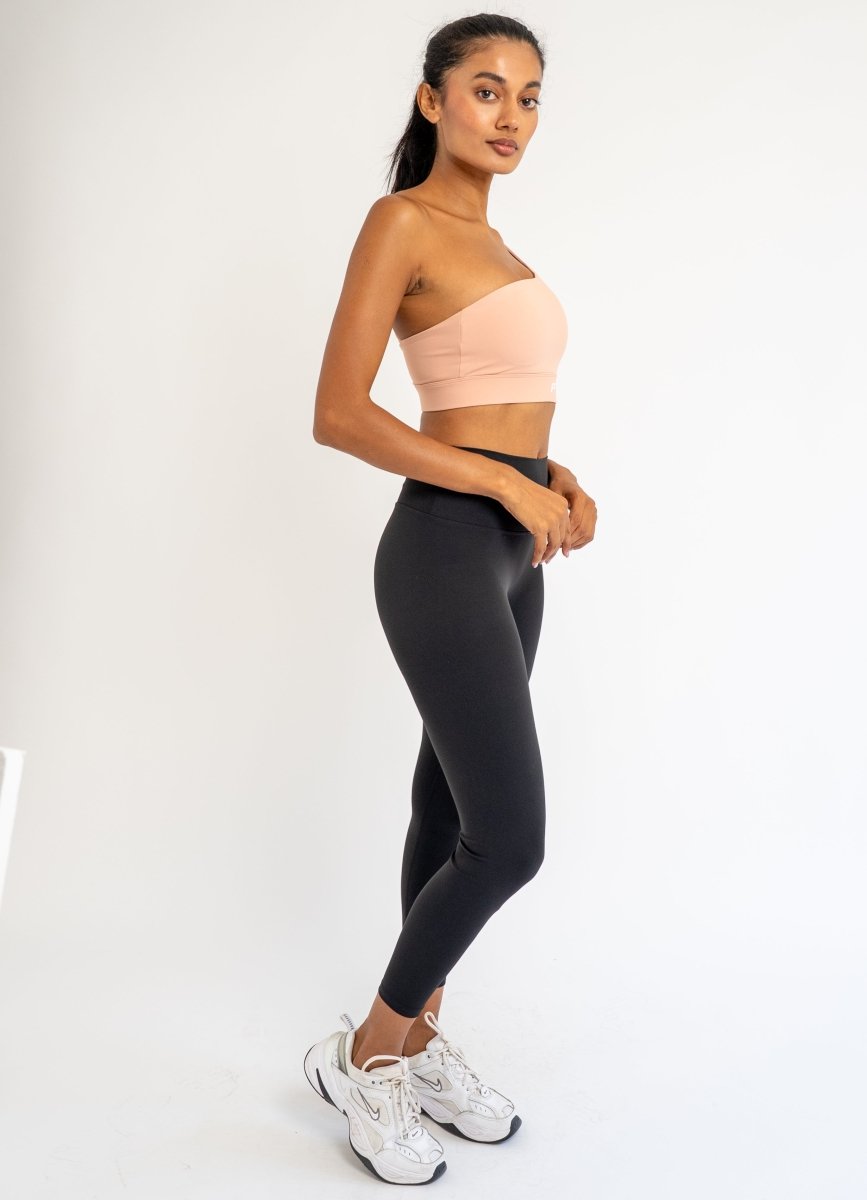 PilaNova One Shoulder Top – Flattering & Comfortable – Pink - PilaNova