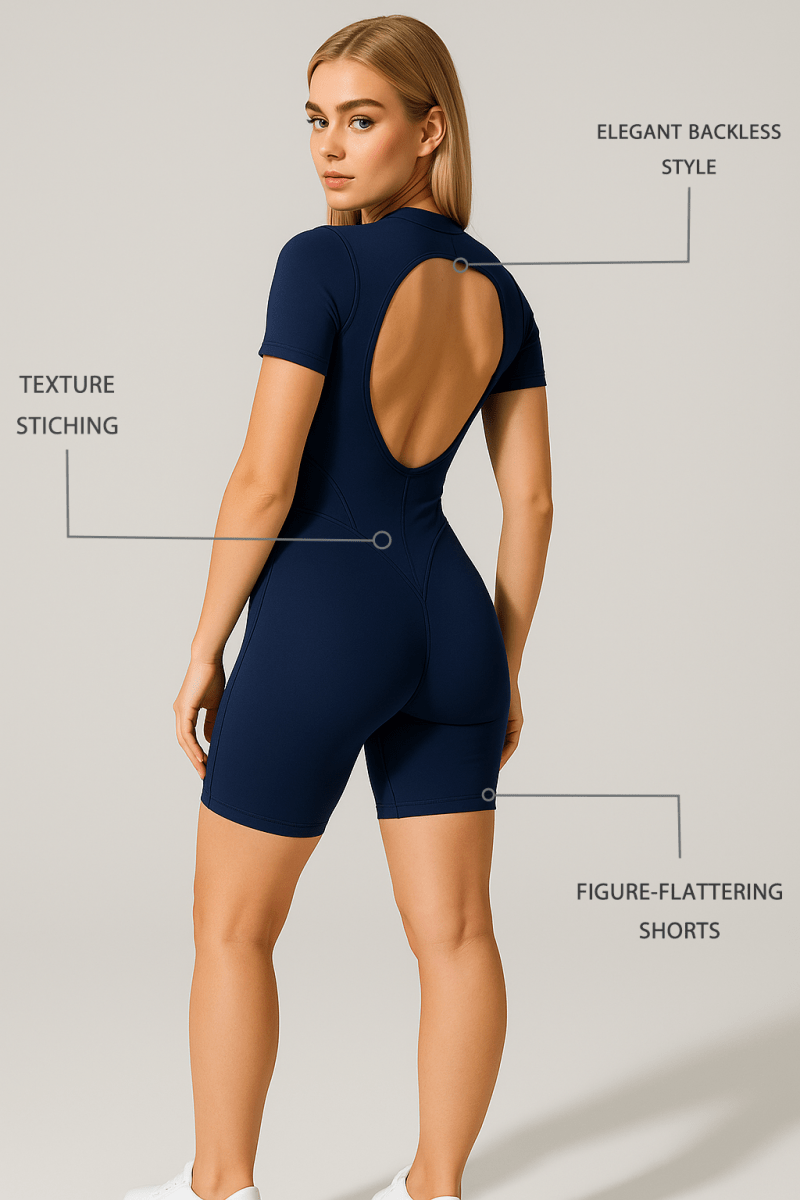 PilaNova Open - Back Summer suit (Blue) - PilaNova