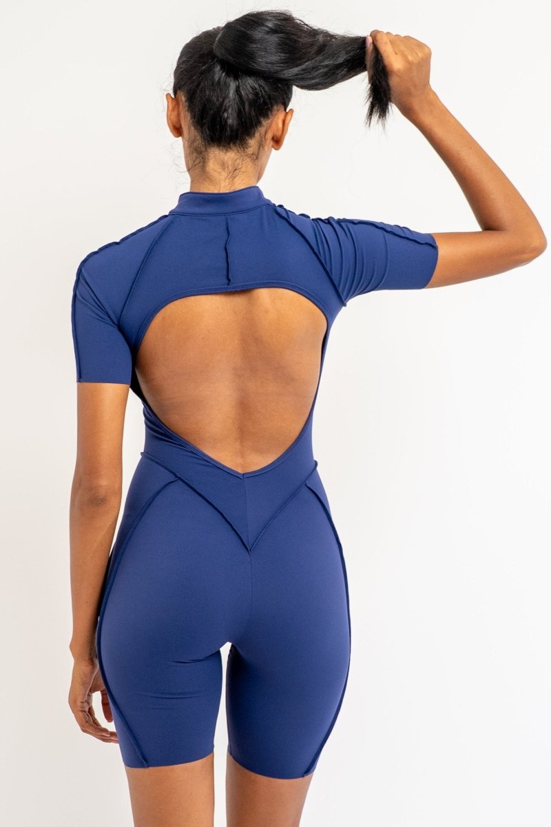 PilaNova Open - Back Summer suit (Blue) - PilaNova