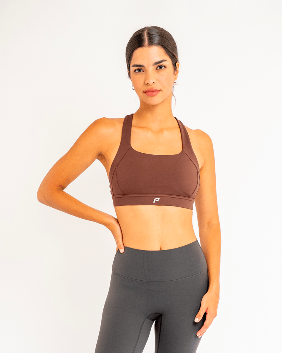 PilaNova Push - Up Bra – Premium Support & Crossover – Brown - PilaNova
