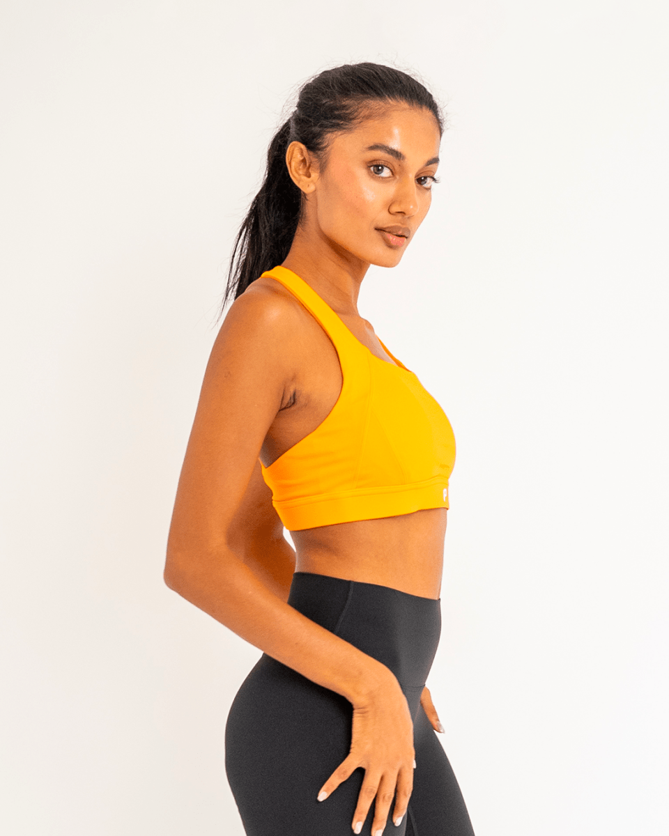 PilaNova Push - up Bra – Premium Support & Crossover – Orange - PilaNova