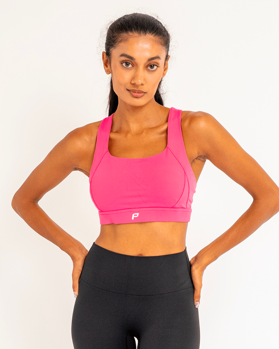 PilaNova Push - Up Bra – Premium Support & Crossover – Pink - PilaNova