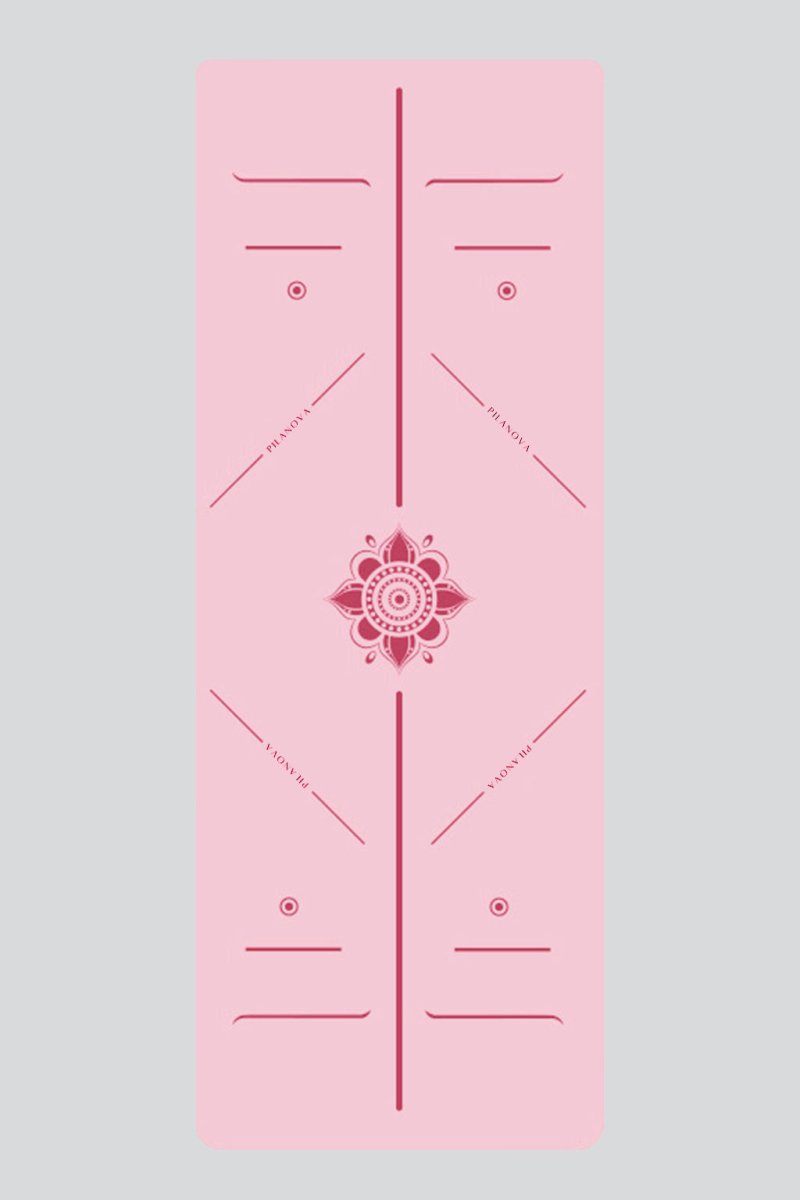 PilaNova Rainbow Yoga Mat – Non - Slip & Eco - Friendly – Rose - PilaNova