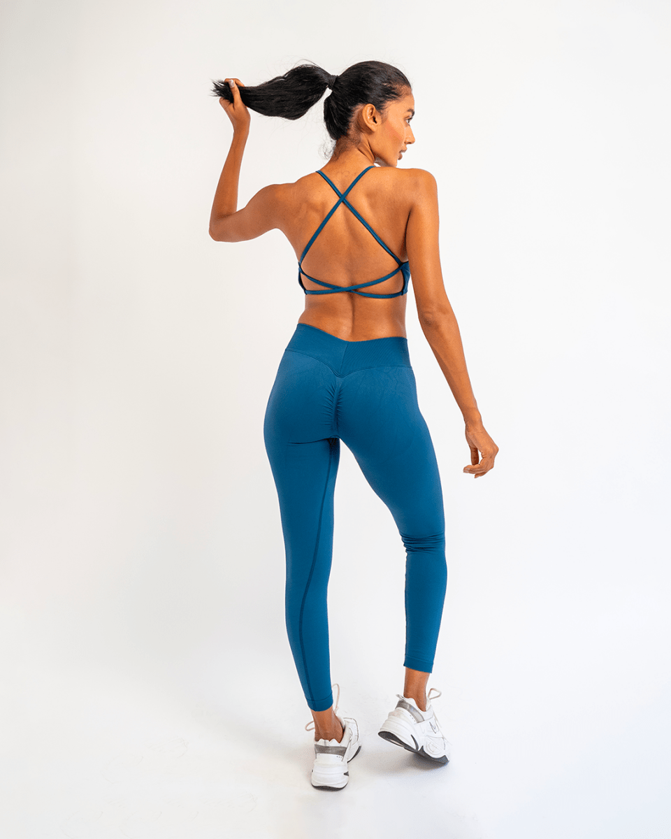 PilaNova Set Legging – Comfortable & Supportive – Blue - PilaNova