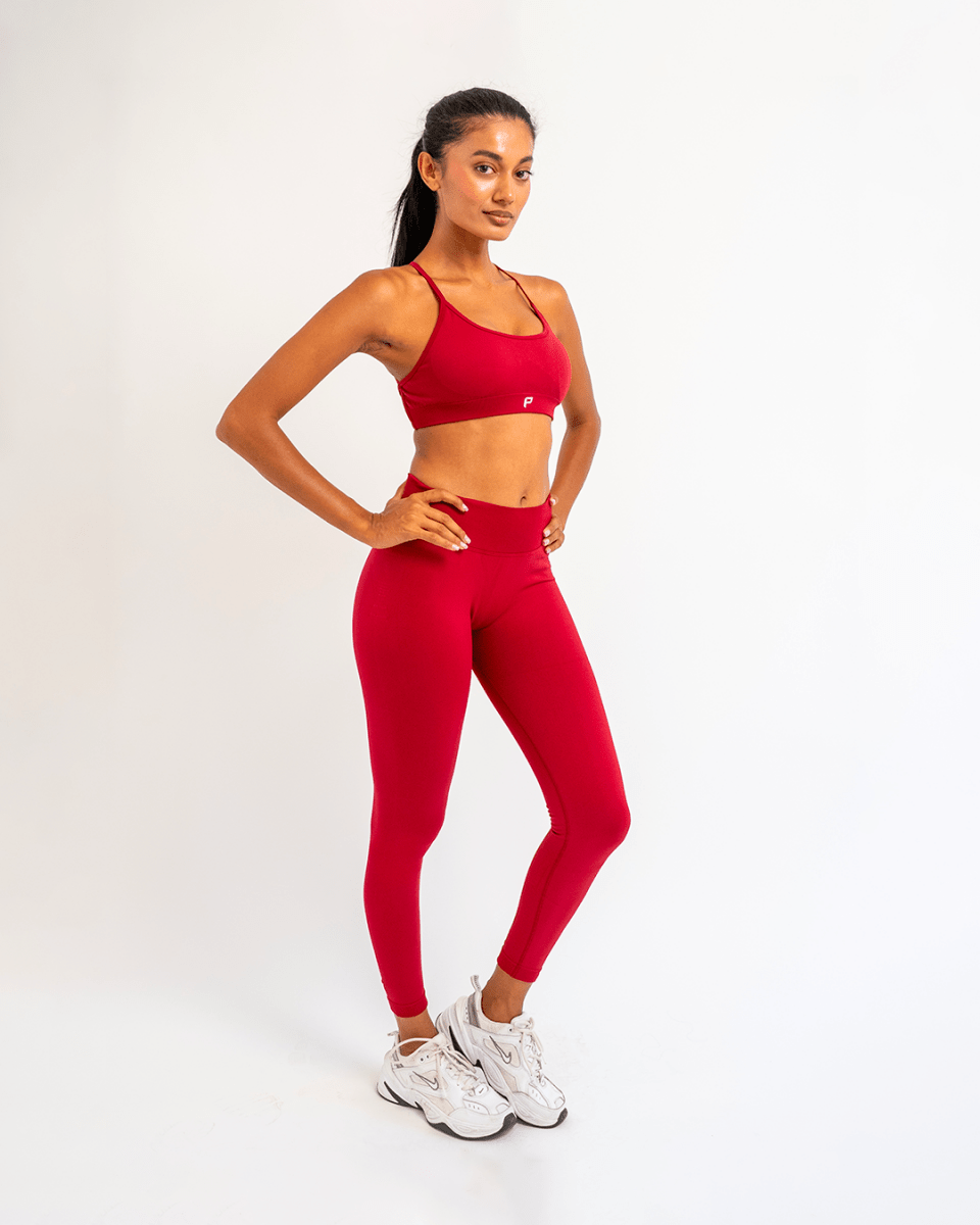 PilaNova Set Legging – Comfortable & Supportive – Red - PilaNova