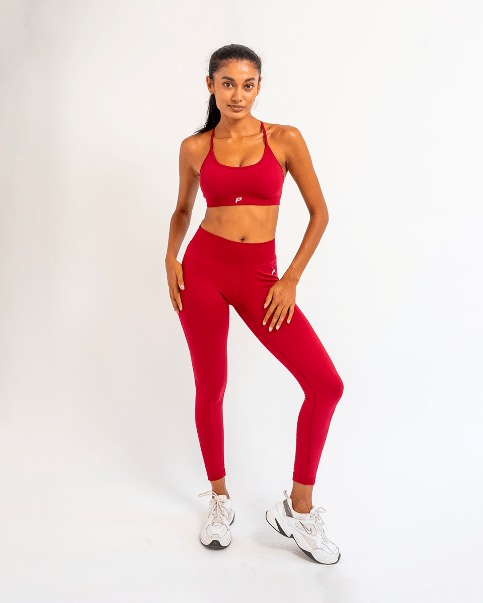 PilaNova Set Legging – Comfortable & Supportive – Red - PilaNova