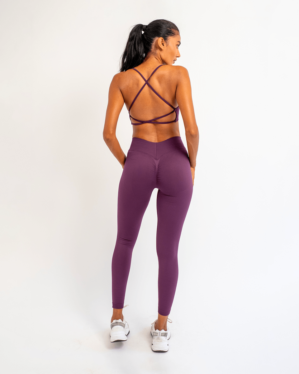 PilaNova Set Legging – Stretchy & Breathable – Purple - PilaNova