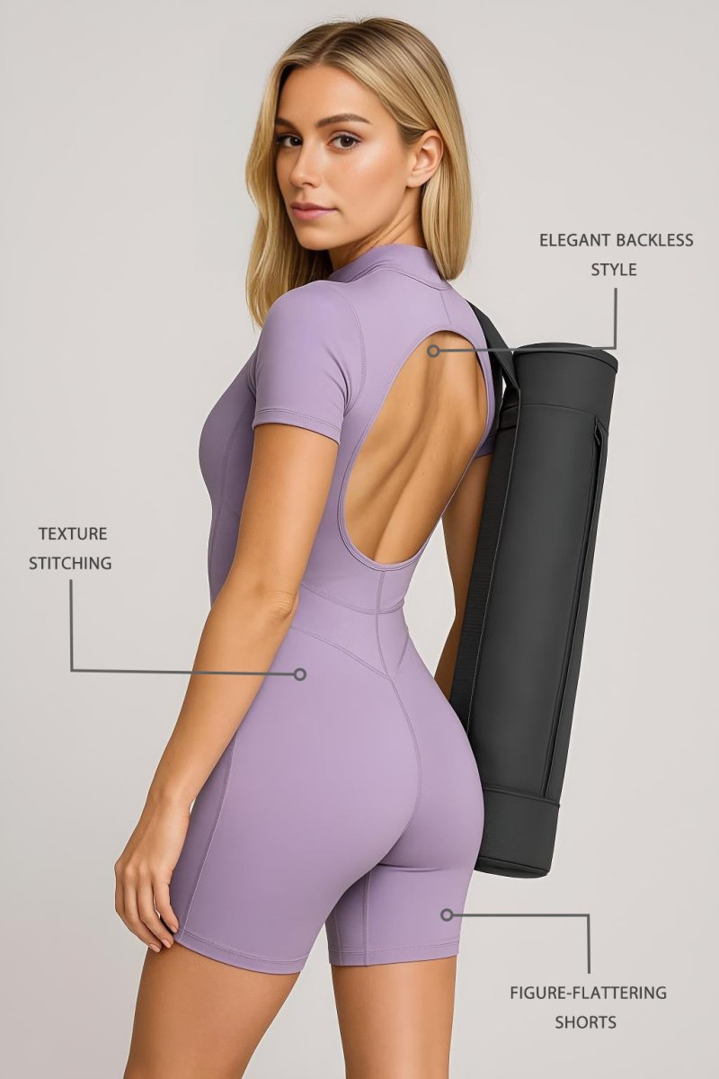 PilaNova Sleek Shorts Catsuit – Chic Design & Comfortable Fit - PilaNova