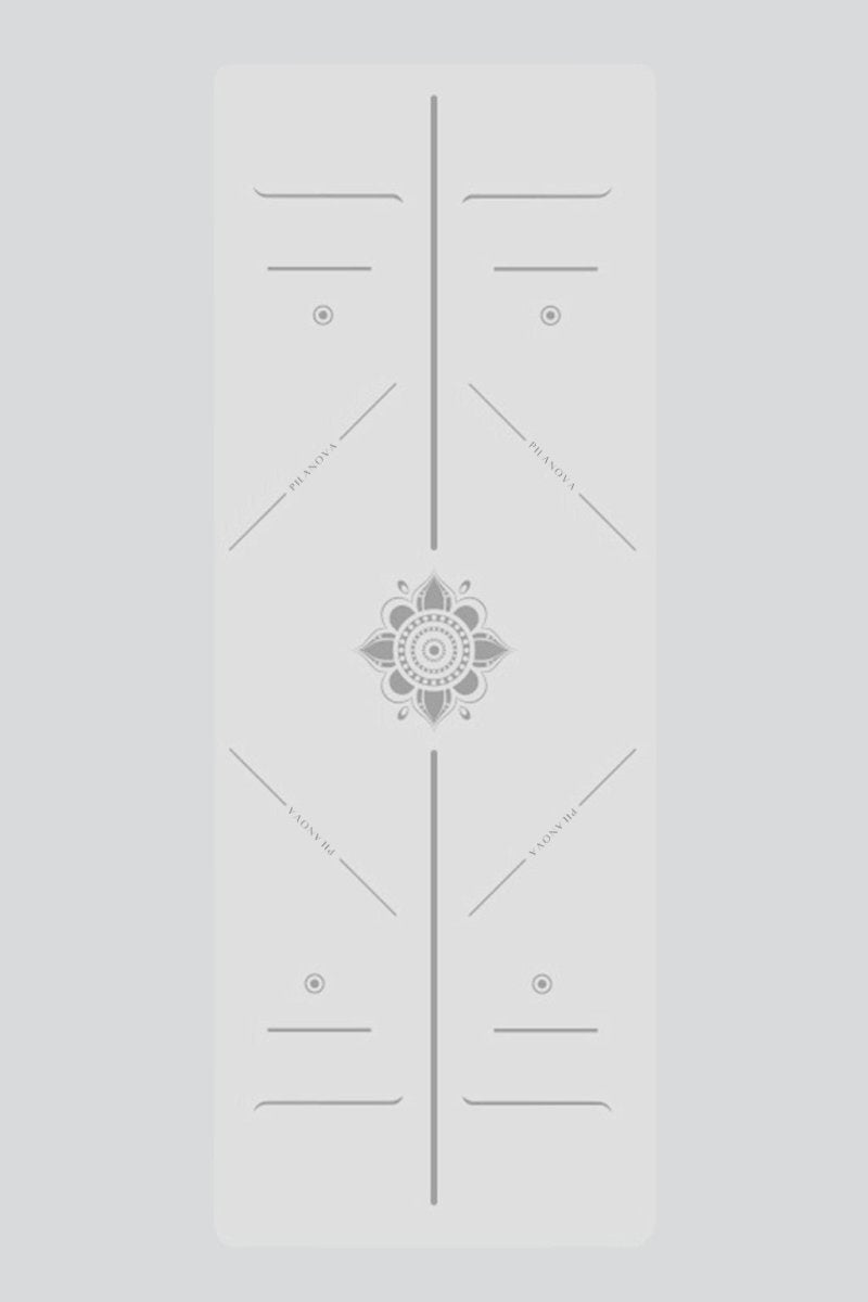 PilaNova White Magic Yoga Mat – Eco - Friendly & Non - Slip - white - PilaNova