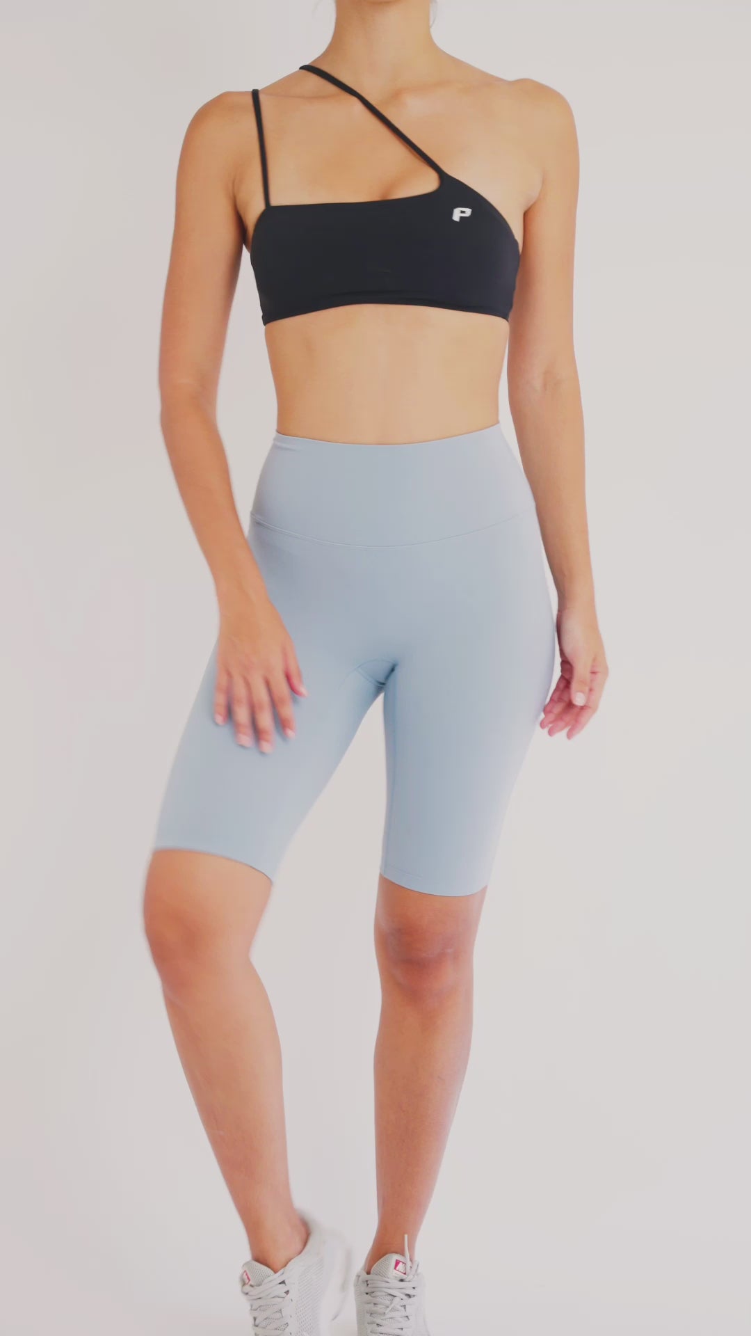 Load video: PilaNova Bike Shorts – Soft Comfort &amp; Quick Dry – Blue