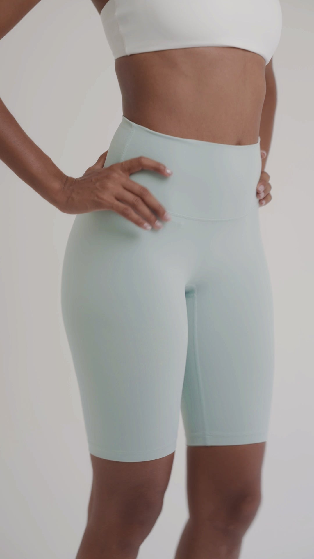 Load video: PilaNova Bike Shorts – Maximum Comfort &amp; Style – Sky Blue
