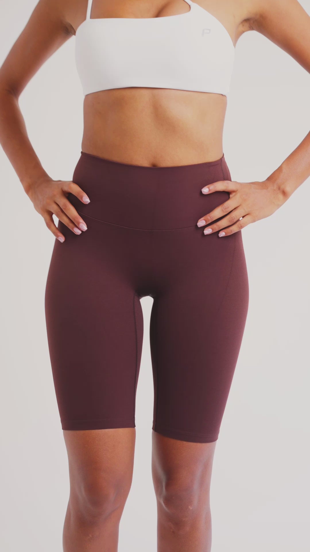 Load video: PilaNova Bike Shorts – Soft Comfort &amp; Quick Dry – Chocolate