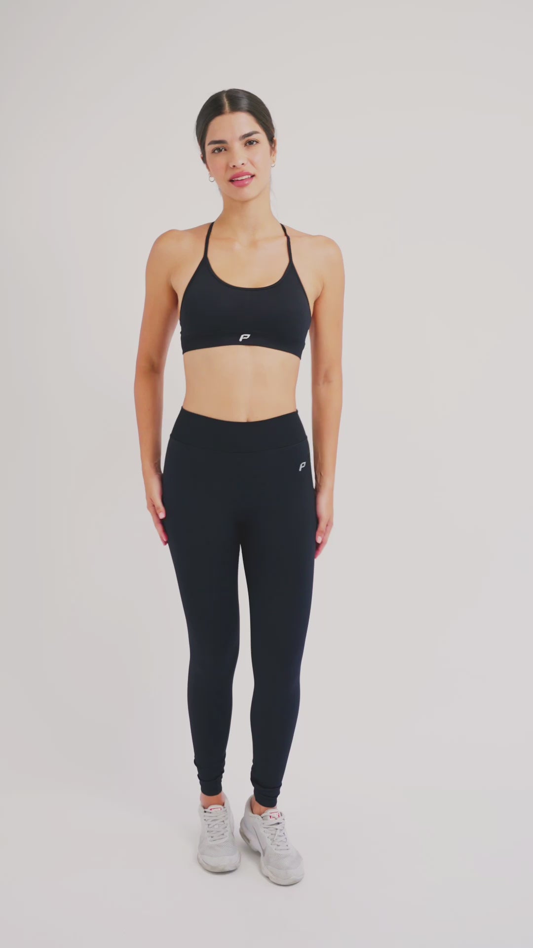 Load video: PilaNova Set Legging – Comfortable &amp; Supportive – Black